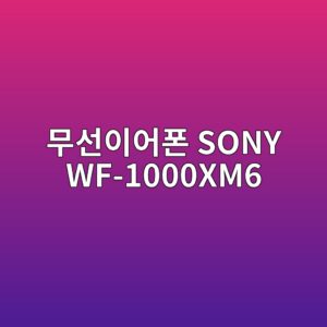 ebacb4ec84a0ec9db4ec96b4ed8fb0 sony wf 1000xm6 1790507555
