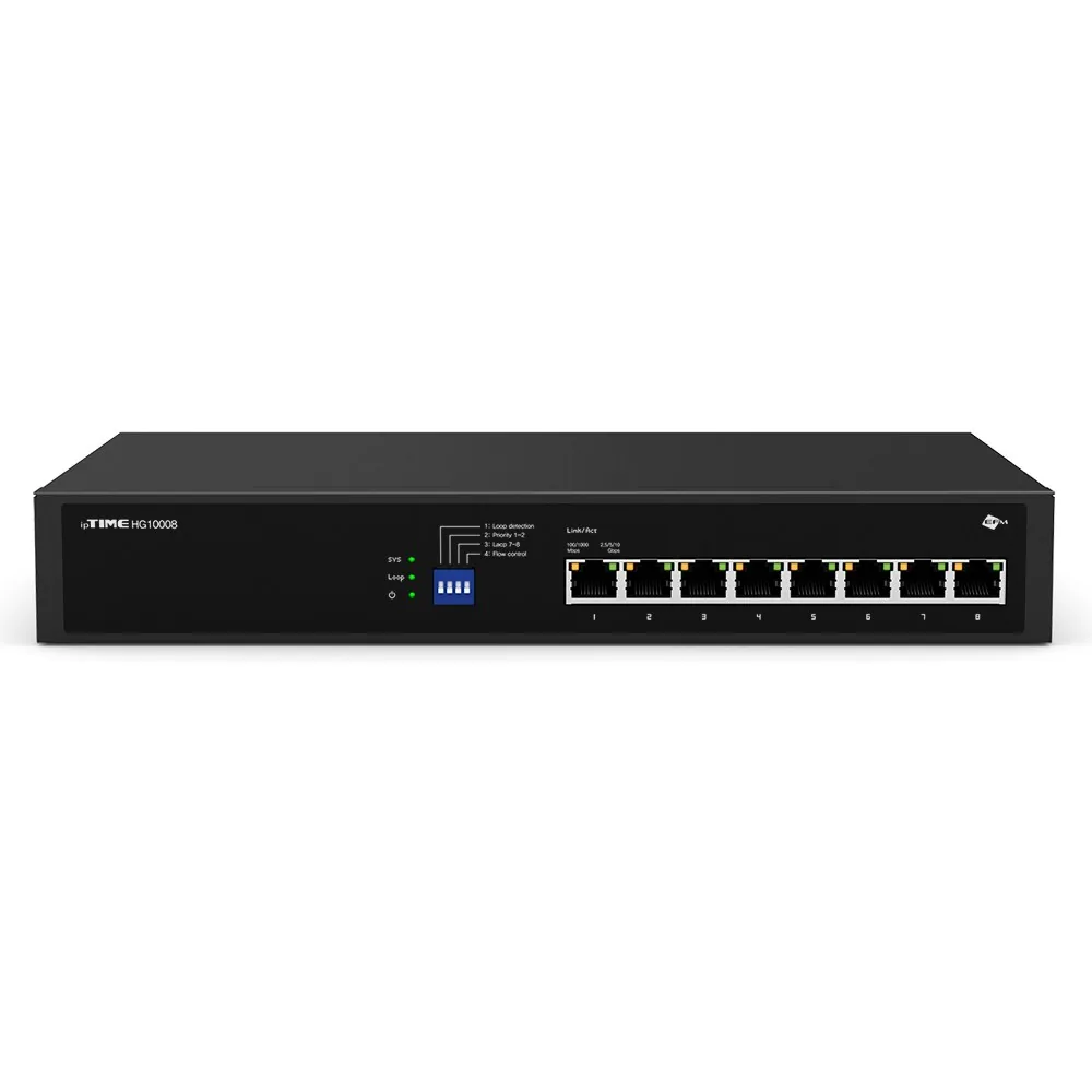 10G 스위치허브 ipTIME HG10008 스펙 비교