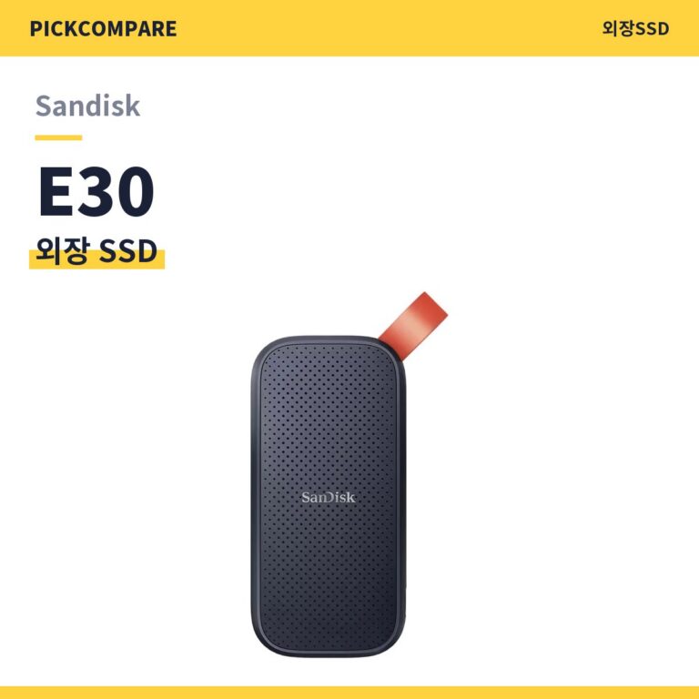 Sandisk 포터블SSD E30 월드컵에디션 스펙 최저가