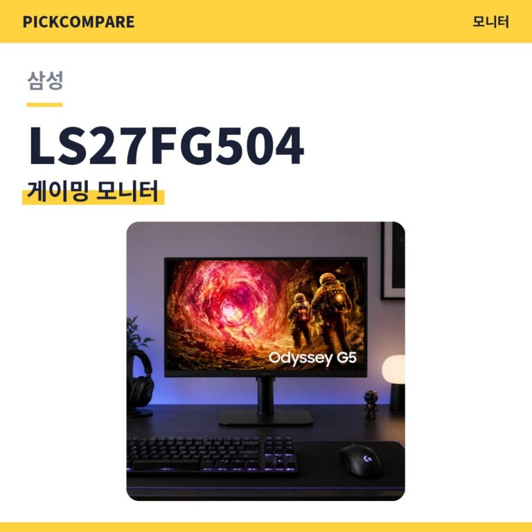 삼성 LS27FG504 게이밍 모니터 스펙 비교